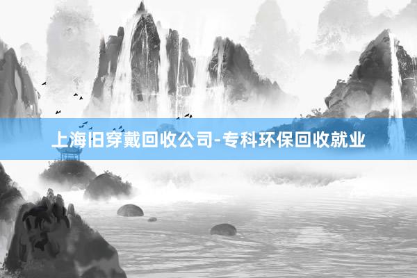 上海旧穿戴回收公司-专科环保回收就业